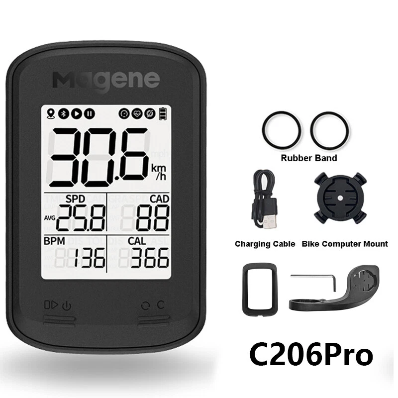 Magene C206 Pro Bicycle Computer Wireless GPS Speedometer Cadence