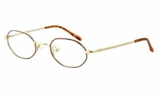 Calabria MetaFlex EE Chrome Gold Tortoise Havana 39 mm Designer Reading Glasses