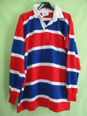 Maillot Rugby Halbro Vintage Manches Longues - Taille L - Made In England - Acrylique
