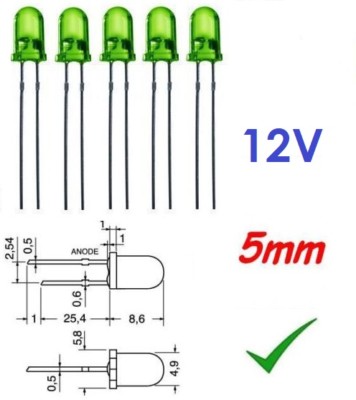 Diodo a emissione di luce LED bianca da 3 mm, 100 pezzi on OnBuy