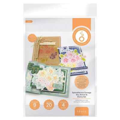 Tonic Studios Die - SPLENDIFEROUS CORSAGE DIE, STENCIL & STAMP SET