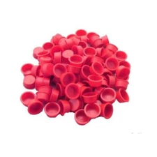 100 PCS FIREWORKS RED PLASTIC PLUGS FOR 1" KRAFT TUBES END CAPS