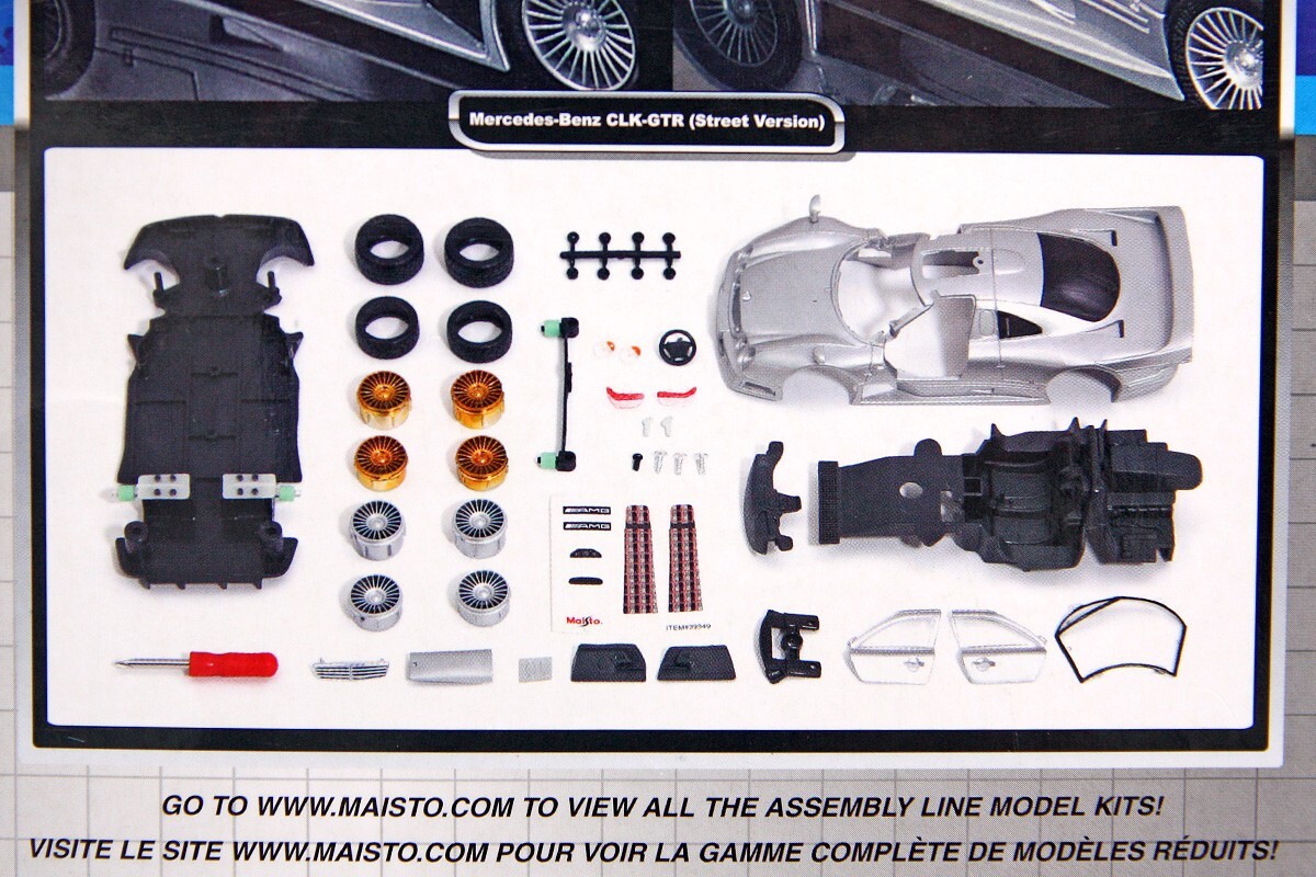 Maisto Assembly Line Die Cast Metal Model Kit MERCEDES BENZ