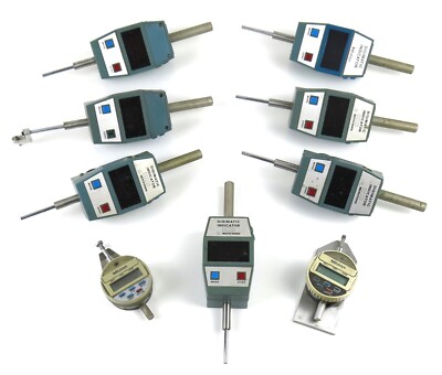 Mitutoyo Digimatic Digital Gauge Lot of 9 (Parts or Repair)