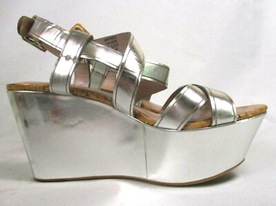 dkny silver sandals