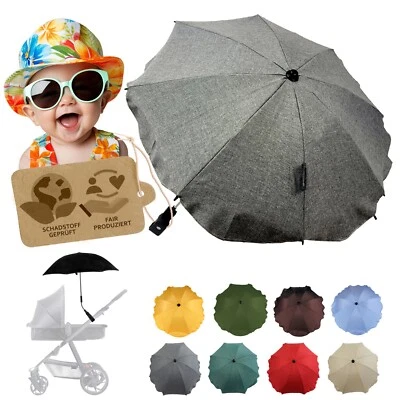BAMBINIWELT BY RAFAEL K. Sonnenschirm Sonnenschutz universal für Kinderwagen und Buggy UV Schutz 50+