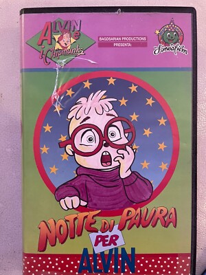 Vhs Alvin and the chipmunks Notte Di Paura Per Alvin Bim Bum Bam