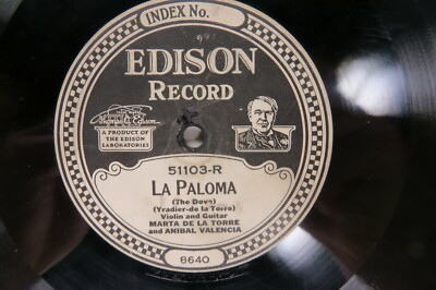 Marta De La Torre & Anibal Valencia - EDISON 51103 - La Paloma - Violin & Guitar