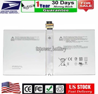 Replacement battery G3HTA027H for Microsoft Surface Pro 4 - Core m3/Core i5