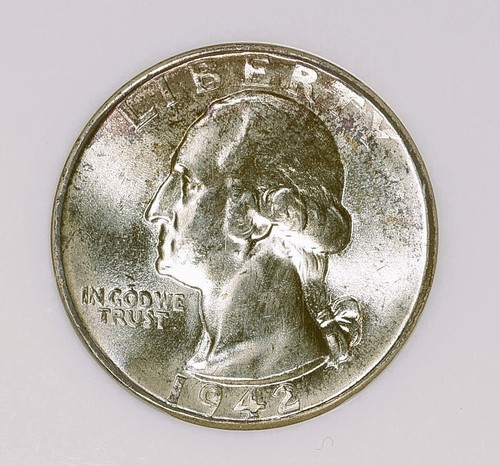 1942-D Washington Quarter NGC MS67 - Picture 2 of 3