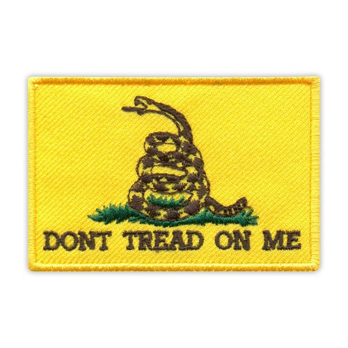 Gadsden flag Patch/Badge Embroidered eBay