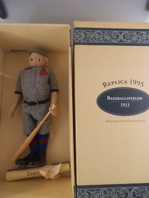 Steiff Baseballspieler 1913 Replika von 1995 in OVP 411656 (1460