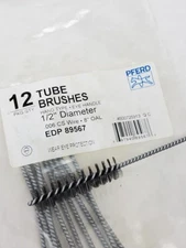 12 PACK - 1/2" x 2" Power Tube Wire Brush .006" Carbon Steel 7+" OAL PFERD (HR)