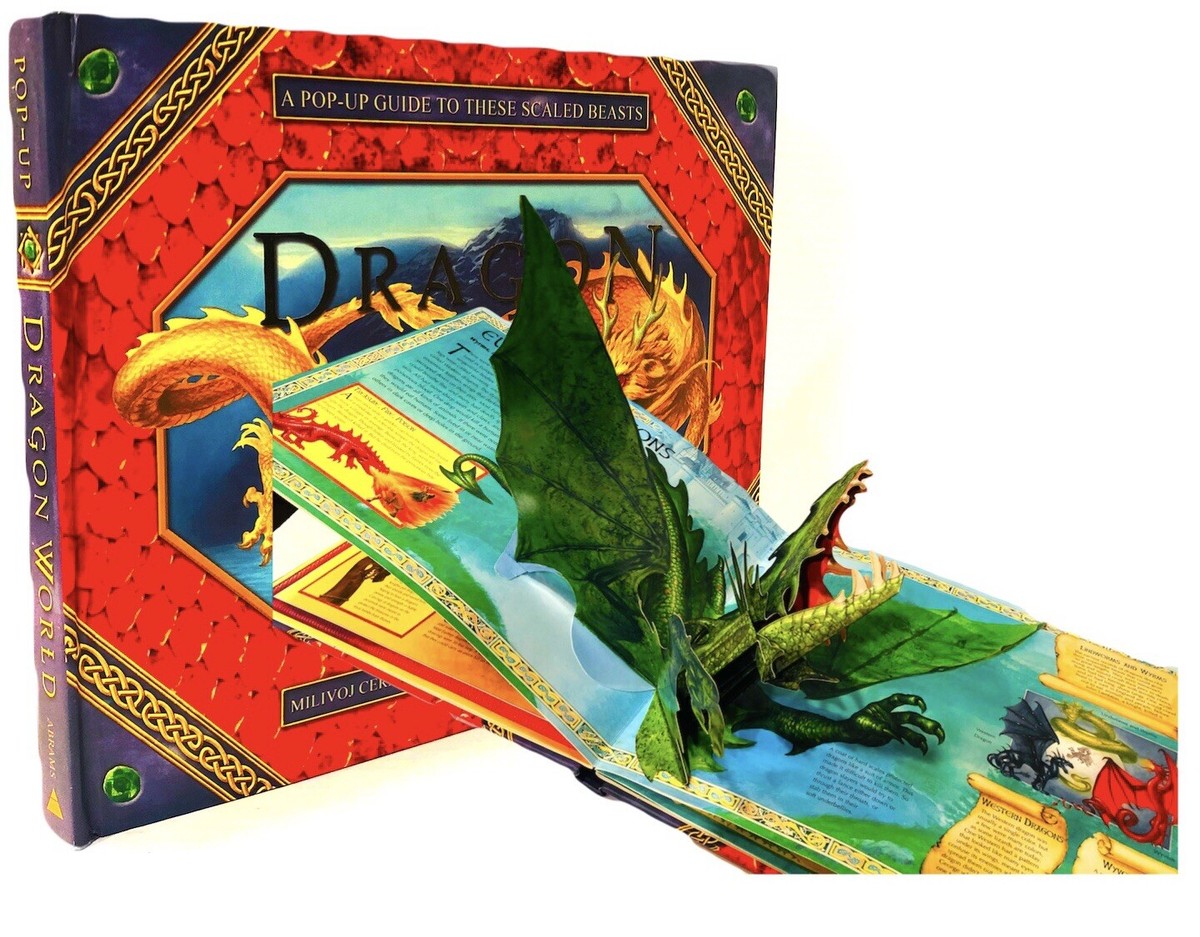 Dragon World Pop Up Book First Edition by Keith Moseley Rare New