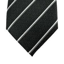 Alfani Mens Jacobus Stripe Slim Neck Tie Black 2.75"