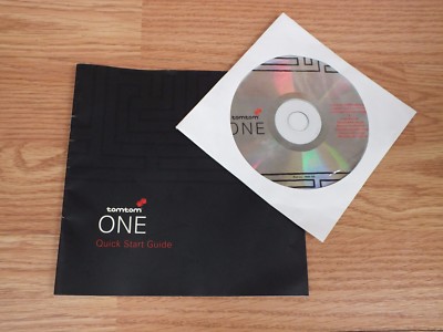 Genuine TomTom One Quick Start Guide (6N00.180) & Home Software Disc (3N00.100)