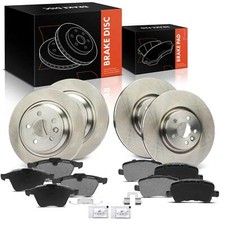 Disc Brake Rotors & Brake Pads for Volvo V60 15-18 S60 S80 V70 Front & Rear Side