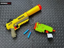 Nerf Fortnite Blaster Shhh Pistol w/Silencer SP-L Elite Dart Gun Quadrot