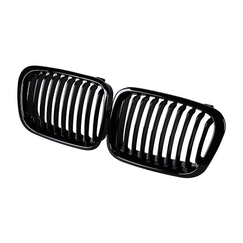Gloss Black Front Kidney Grill Grille For BMW E46 Sedan 325i 328i 330i 1998-2001 - Picture 3 of 10