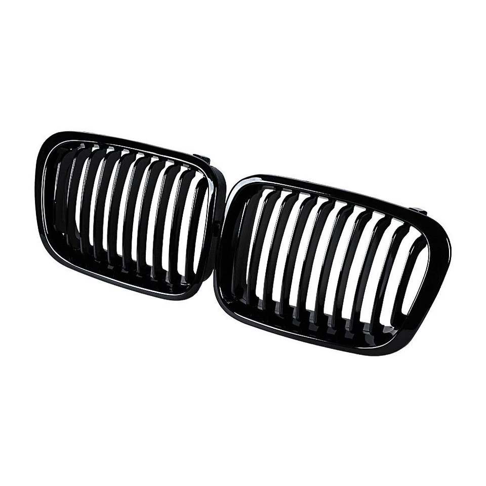 Gloss Black Front Kidney Grill Grille For BMW E46 Sedan 325i 328i 330i 1998-2001 - Image 3 of 4
