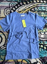 Natural Uniforms Scrub Top XS Style Number MM001 Blue 