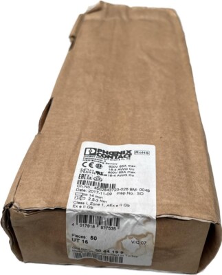 50x Phoenix Contact 3044199 Durchgangsreihenklemme, UT 16 ,grau