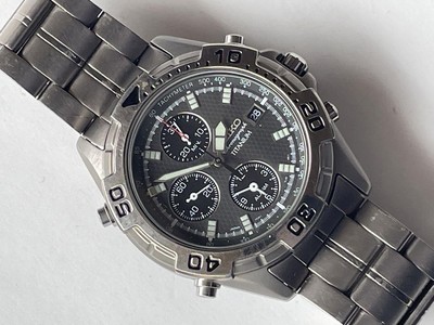SEIKO TITANIUM CHRONOGRAPH 7T32-7H40 メンズ
