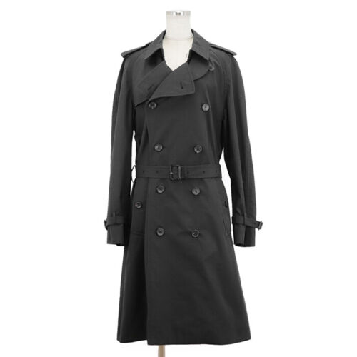 GUCCI Flower Liner Trench Coat Cotton/Nylon Women Size 40 Black 572881