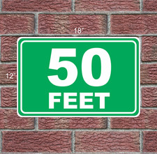 50 FEET MARKER 12"x18" Metal Sign 4 Driving Range Golf Course Gun Club Yardage