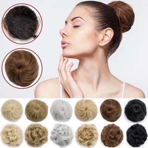 Details About Natural Straight Hair Bun Updo Cover Chignon Drawstring Clip In Fake Hair 1 Pcs