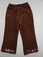 Gymboree Pretty In Plum Brown Velour Pants Pull on Waist Size 4T VGUC