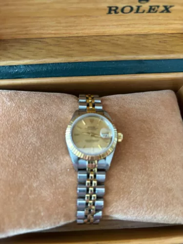 Rolex Datejust Lady 2Tone 18K Yellow Gold & Steel Watch  Model  69173 