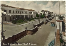 PORTO S.GIORGIO -ASCOLI PICENO -GRAND HOTEL S.GIORGIO -WATERCOLOR POSTCARD