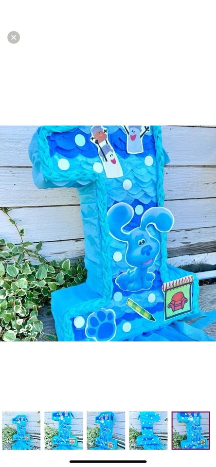 Blues clues piñata Number One Piñata - Image 3 of 4