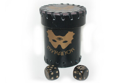 DSA MYRANOR: Würfelbecher inkl. 2 x Myranor Würfel für Rollenspiel, Pen & Paper