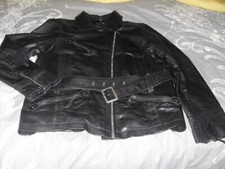 Ladies/ Unisex Real Black Leather Jobis Biker-style Jacket 44" Chest