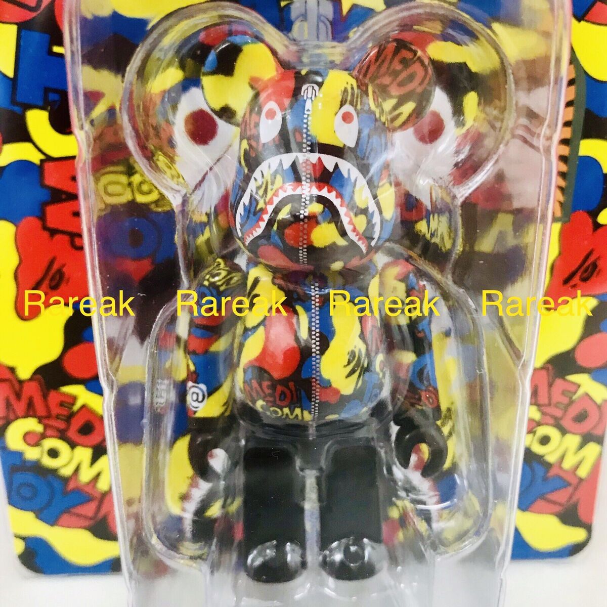 Medicom Bearbrick A Bathing Ape Camo Shark BAPE Play 100% Be Medicom Bearbrick A Bathing Ape Camo Shark BAPE Play 100% Be