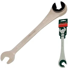 Neilsen 17mm Flare Nut Wrench Ratchet & Standard Open Ended Brake Pipe Spanner