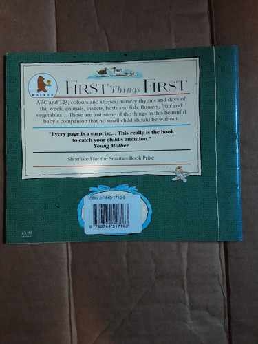 First Things First A Baby's Companion by Charlotte Voake Book Glossy Cover - Picture 2 of 5