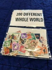 200 Different Assorted World Wide Collectors Stamps