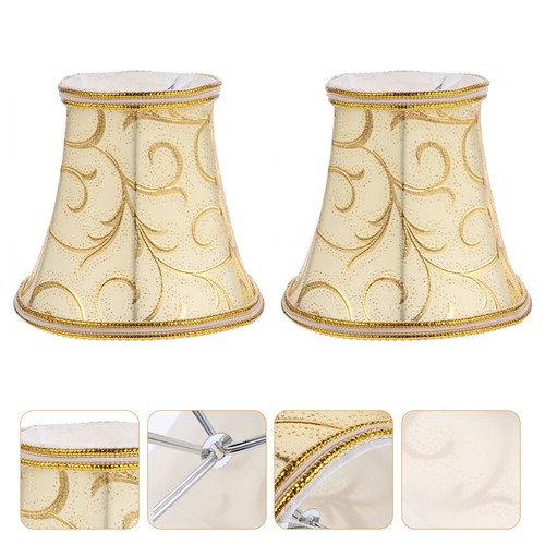 2 Pcs Wall Lamp Shades Small Fabric Cover Pendant Office Light Shell - Picture 6 of 12