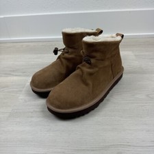 Ugg Classic Mini Toggler Ankle Boots Womens 7 Chestnut 1143937 NEW