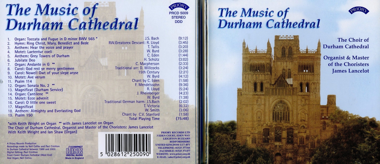 Various Music of Durham Cathedral (CD)