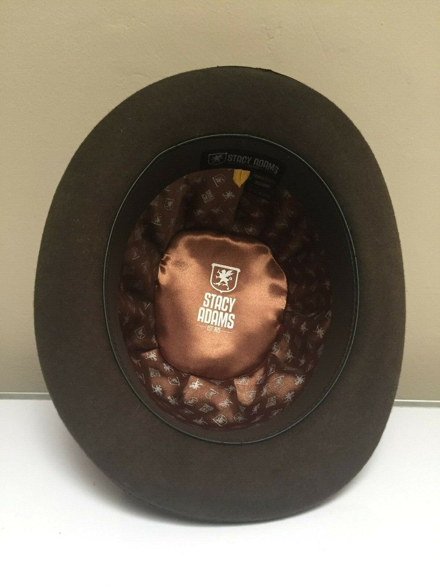 stacy adams bowler derby hat,100% wool brown | eBay display picture 1