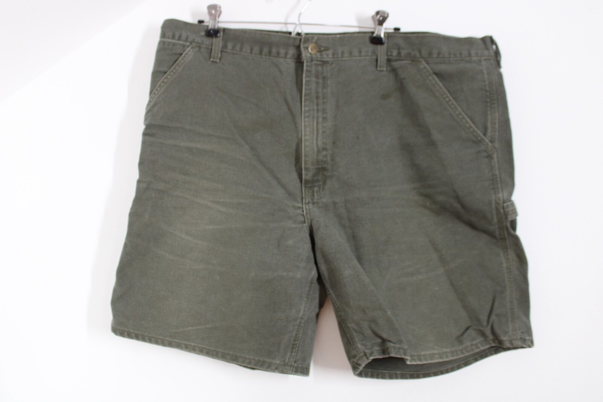 Vtg 90s Carhartt 42 Moss Green Washed Duck Work Shorts B25 Vtg 90s Carhartt 42 Moss Green Washed Duck Work Shorts B25