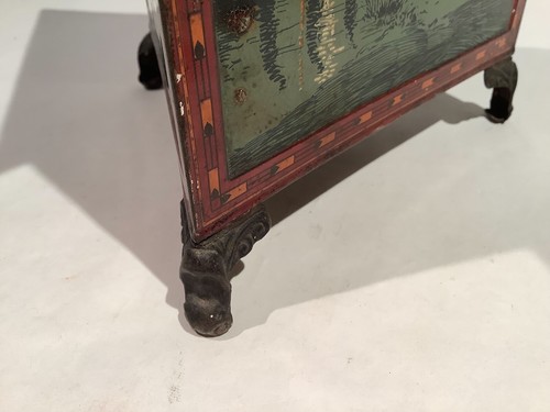 1910-1920 Antique Huntley & Palmers Triangular Biscuit Tin - Picture 14 of 14