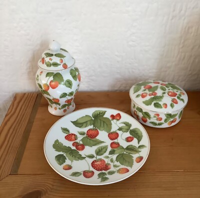 Retro Erdbeere Ingwer Glas Set Fine Bone China Porzellan The Leonardo Collection
