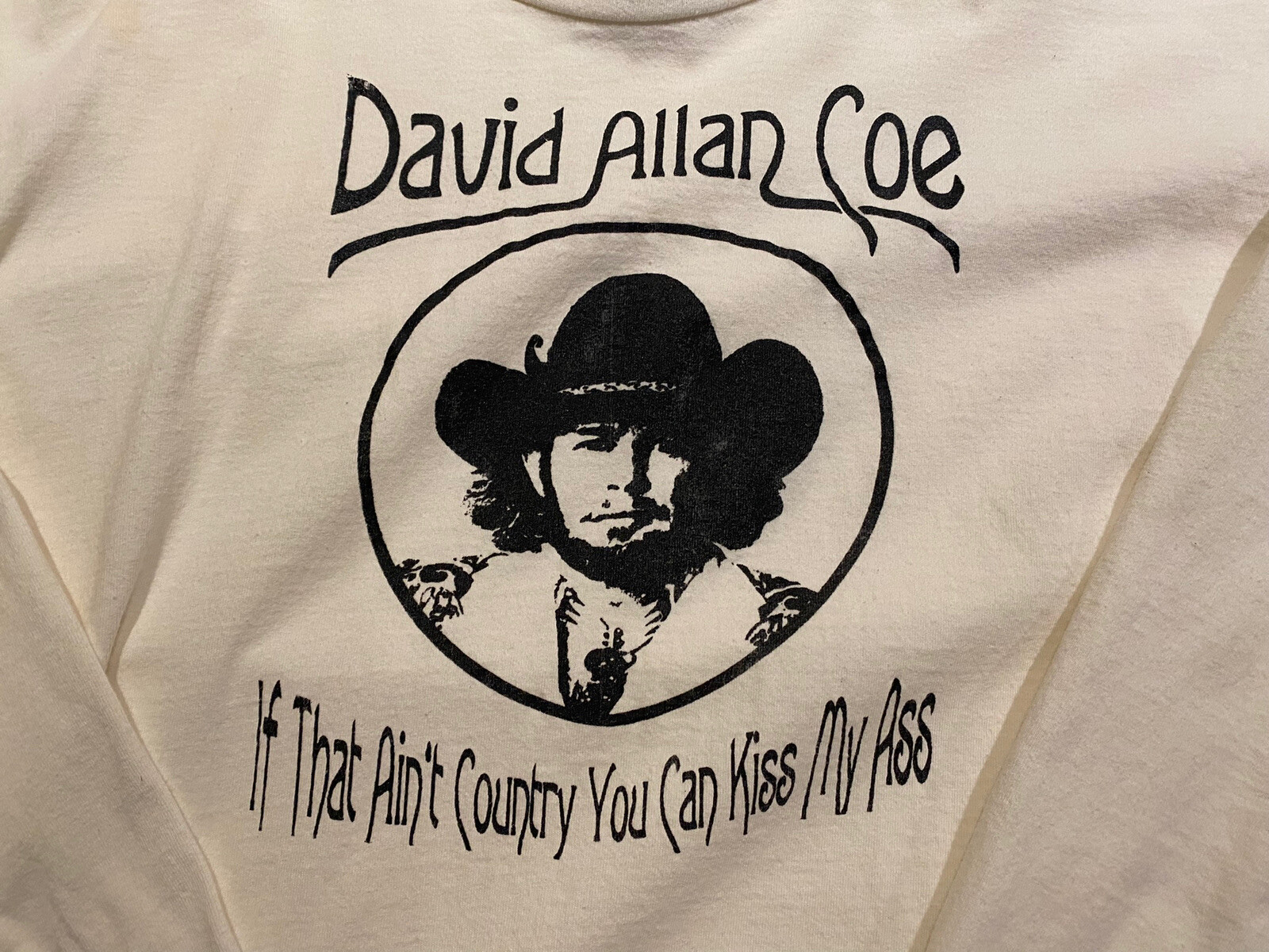 Vintage David Allan Coe Shirt XXL  80s 90s Single… - image 2