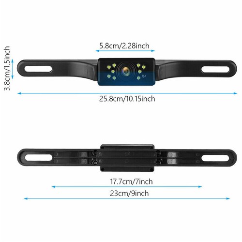 4.3" Mirror Monitor License Backup Camera For Car Reverse Rear view Front View - Picture 7 of 13
