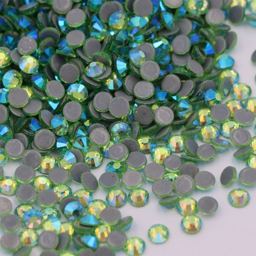 Hotfix Rhinestones Crystal White AB Iron On Strass Glass Stones DIY Clothes - Picture 5 of 53